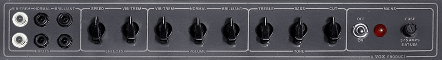 Dallas Vox AC-30 Control Panel - 1973-1979